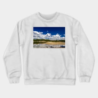 All is Calm at Fishing Bridge, Yellowstone NP Crewneck Sweatshirt